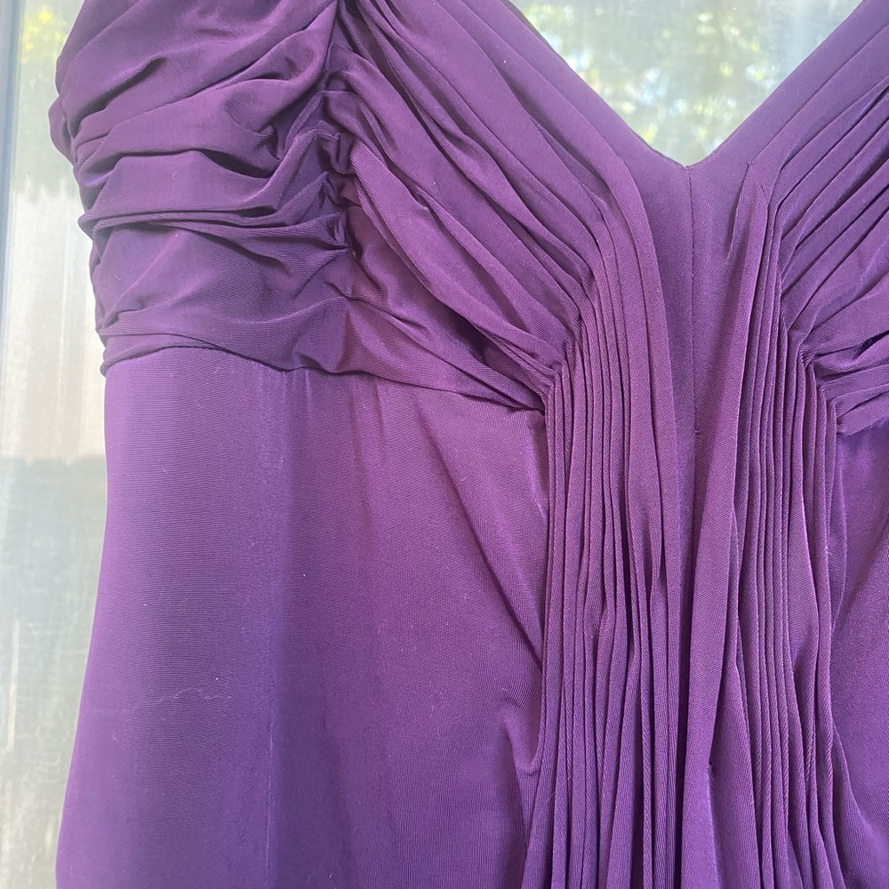 Laundry By Shelli Segal Strapless Purple Dress
